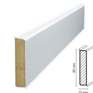 Lišta podlahová Cubu flex life 60 biela