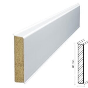 Lišta podlahová Cubu flex life 80 biela