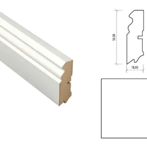 Soklová lišta MDF 624 biela
