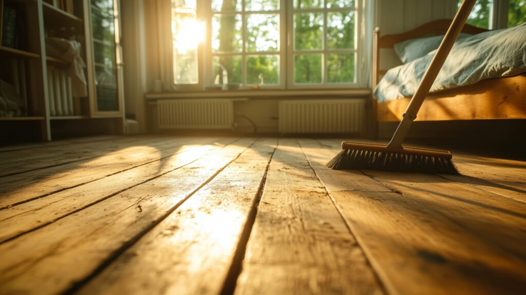 Šetrné čistenie drevenej podlahy