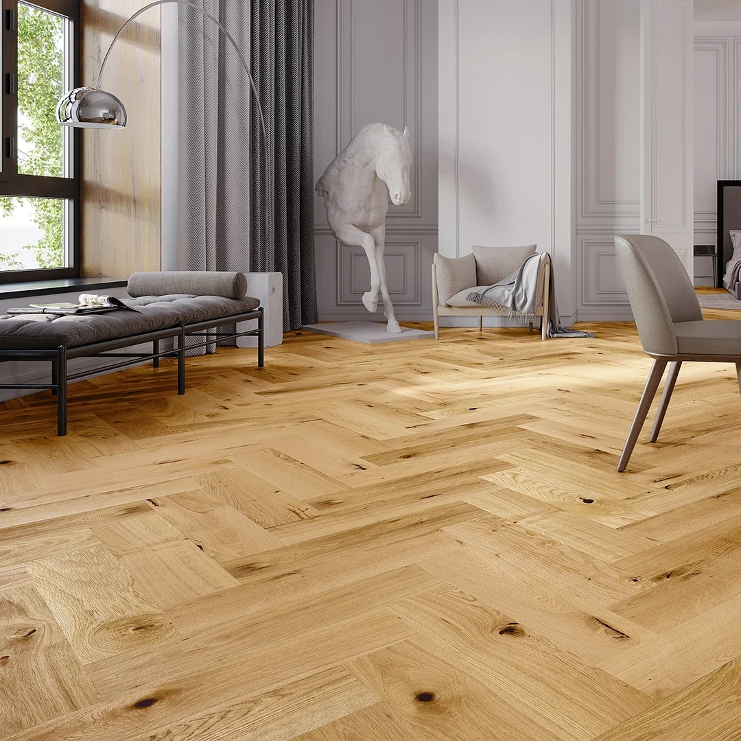 Drevená podlaha Dub Raisins herringbone 180